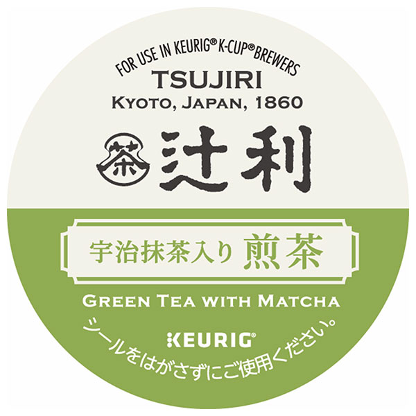 ユニカフェ キューリグ専用カートリッジ K-Cupパック 辻利 宇治抹茶入り煎茶 12P×8箱入×(2ケース)
