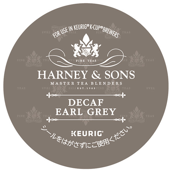 ユニカフェ キューリグ専用カートリッジ K-Cupパック HARNEY & SONS デカフェ・アールグレイ 12P×8箱入