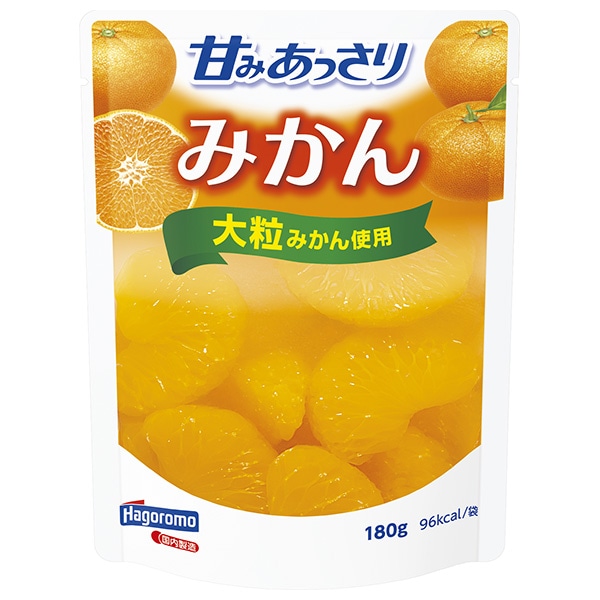 はごろもフーズ 甘みあっさり みかん 180gパウチ×6袋入×(2ケース)