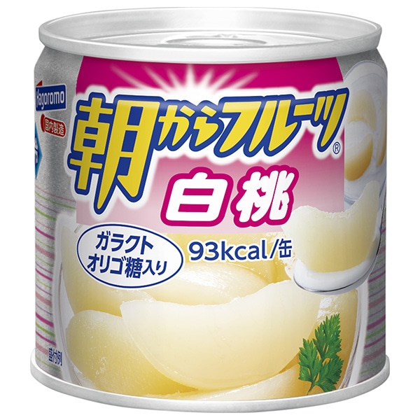 はごろもフーズ 朝からフルーツ 白桃 190g缶×24個入