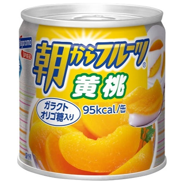 はごろもフーズ 朝からフルーツ 黄桃 190g缶×24個入×(2ケース)
