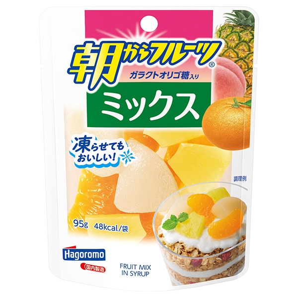 はごろもフーズ 朝からフルーツ ミックス 95gパウチ×6袋入×(2ケース)