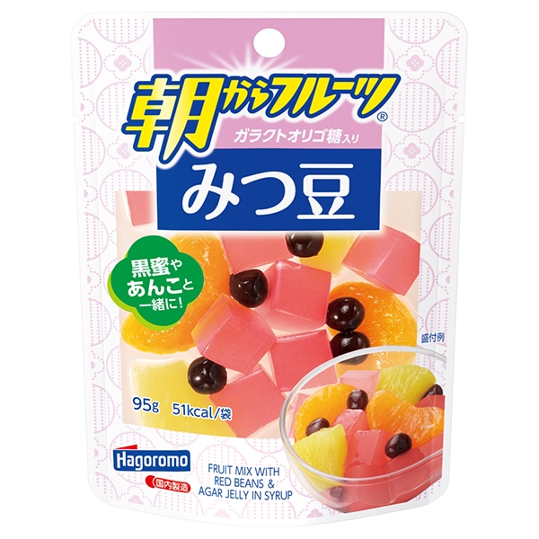 はごろもフーズ 朝からフルーツ みつ豆 95gパウチ×6袋入×(2ケース)