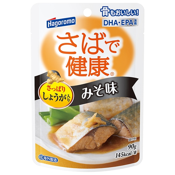 はごろもフーズ さばで健康 みそ味 90gパウチ×12個入×(2ケース)