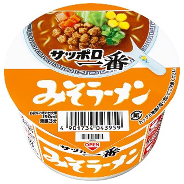 サンヨー食品 サッポロ一番 みそラーメン ミニどんぶり 46g×24(12×2)個入