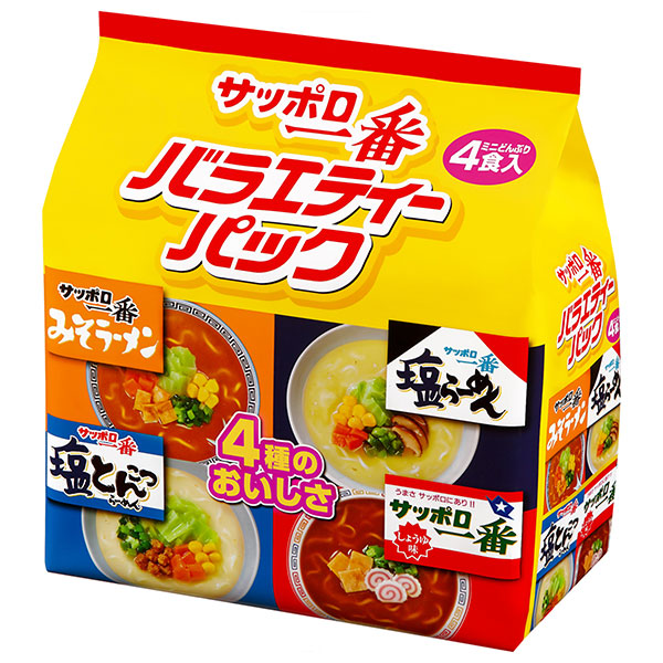 サンヨー食品 サッポロ一番 ミニどんぶり バラエティーパック 4食入×6個入