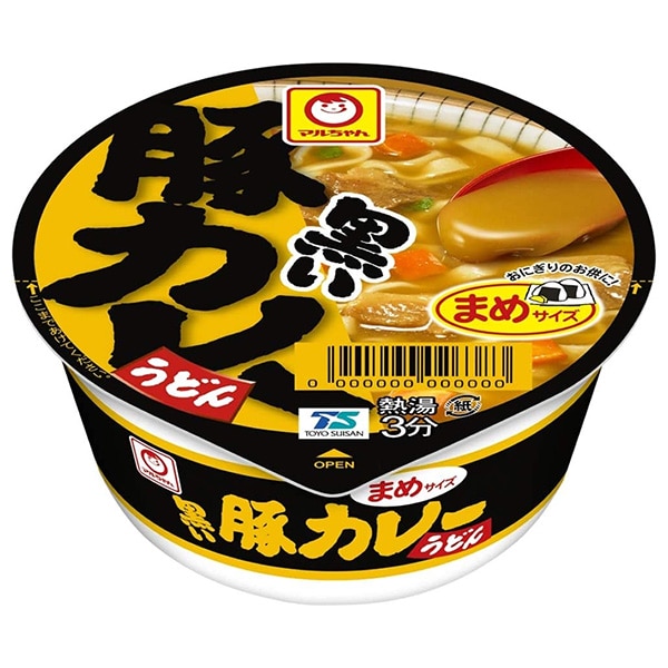 東洋水産 マルちゃん 黒いまめ豚カレーうどん 42g×24(12×2)個入