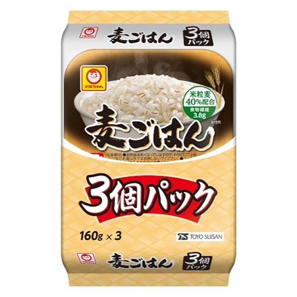 東洋水産 麦ごはん 3個パック (160g×3個)×8個入×(2ケース)