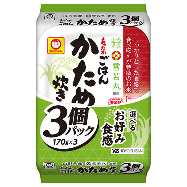 東洋水産 あったかごはん かため炊き 3個パック (170g×3個)×8個入×(2ケース)
