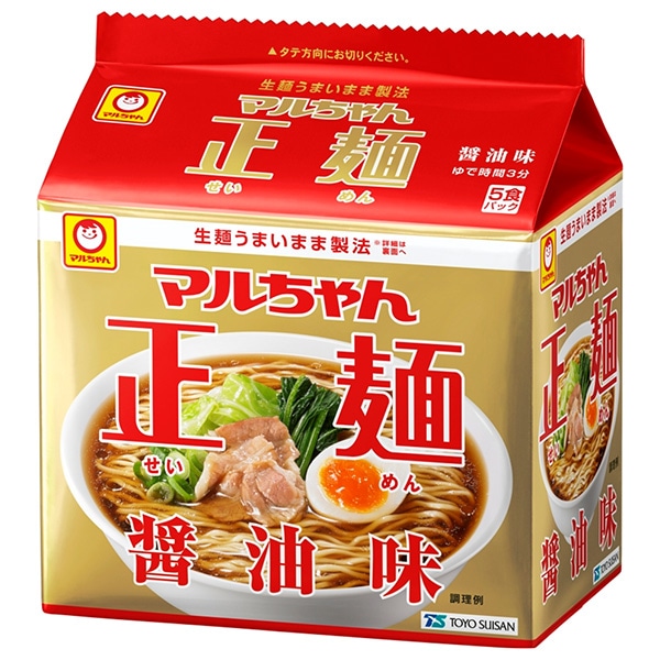 東洋水産 マルちゃん正麺 醤油味 (105g×5食)×6個入