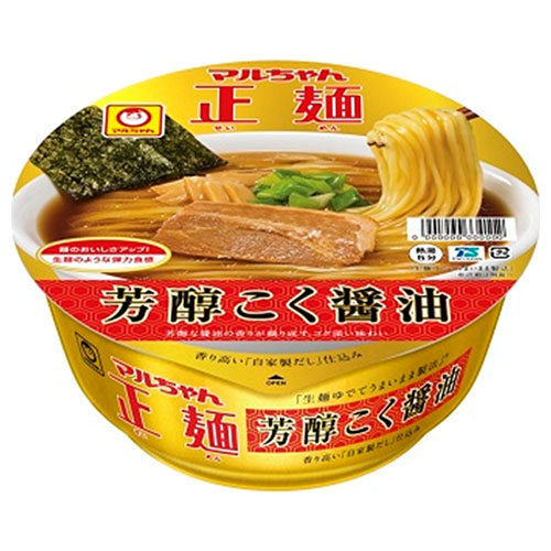 東洋水産 マルちゃん正麺 カップ 芳醇醤油 120g×12個入