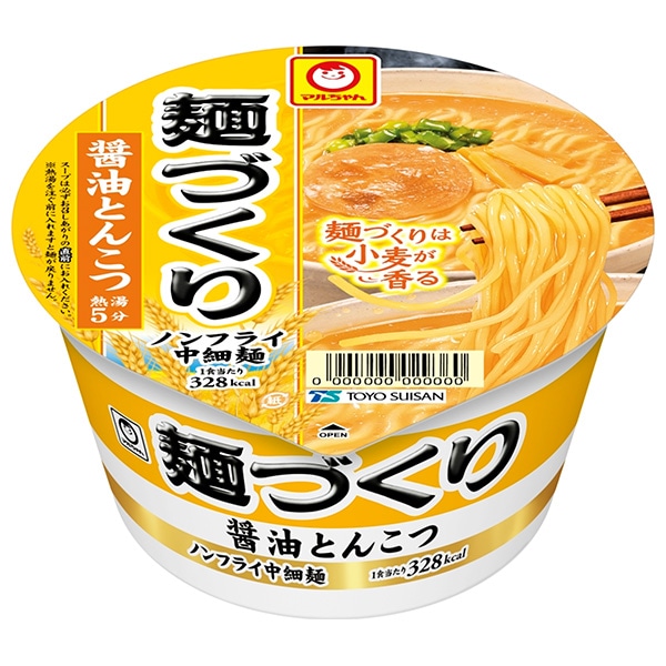 東洋水産 マルちゃん 麺づくり 醤油とんこつ 91g×12個入