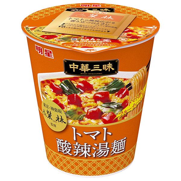 明星食品 中華三昧タテ型ビッグ 榮林 トマト酸辣湯麺 98g×12個入