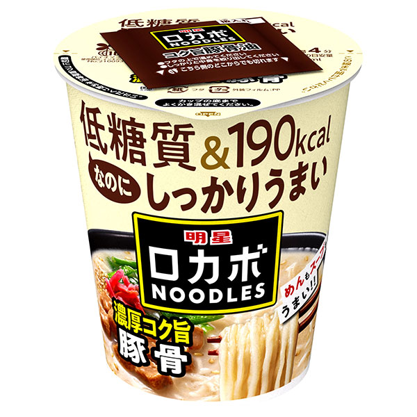 明星食品 ロカボNOODLES 濃厚コク旨豚骨 56g×12個入