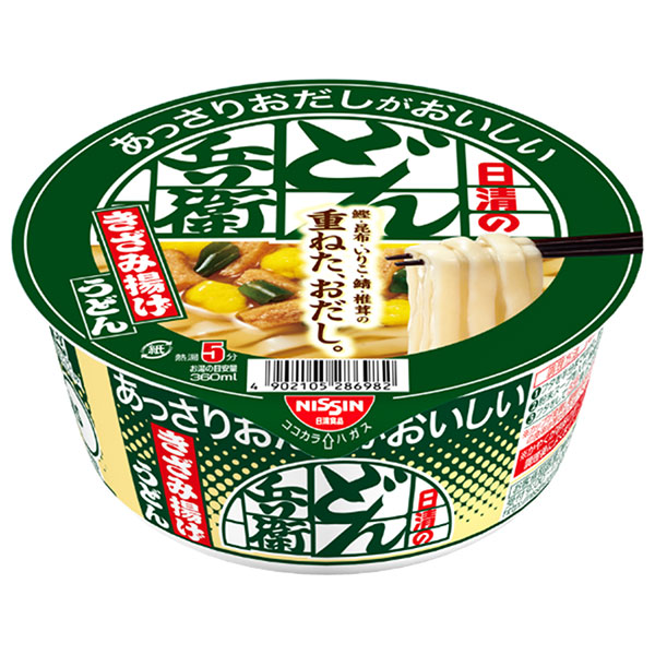 日清食品 日清のあっさりおだしがおいしいどん兵衛 きざみ揚げうどん 68g×12個入