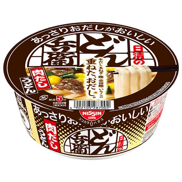 日清食品 日清のあっさりおだしがおいしいどん兵衛 肉だしうどん 74g×12個入