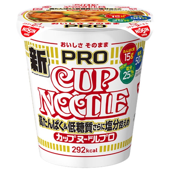 日清食品 カップヌードルPRO 高たんぱく&低糖質さらに塩分控えめ 75g×12個入