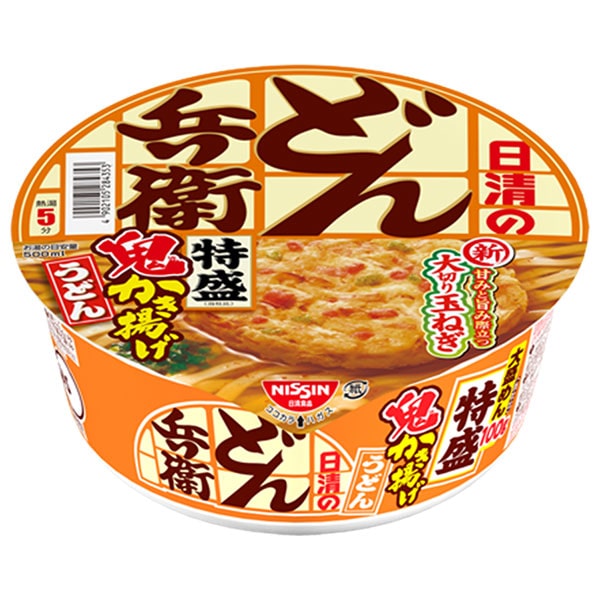 日清食品 日清のどん兵衛 特盛鬼かき揚げうどん 136g×12個入