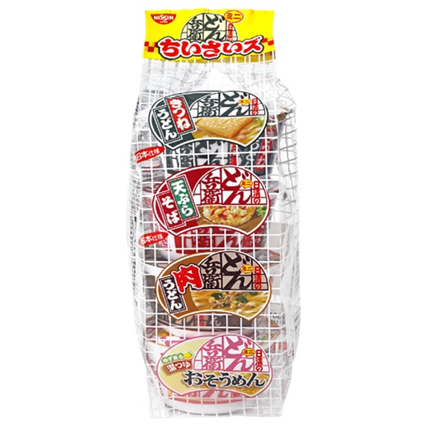 日清食品 日清のどん兵衛 ちいさいズ4食パック 163g×6袋入