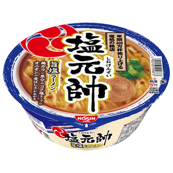 日清食品 塩元帥 旨塩ラーメン 103g×12個入