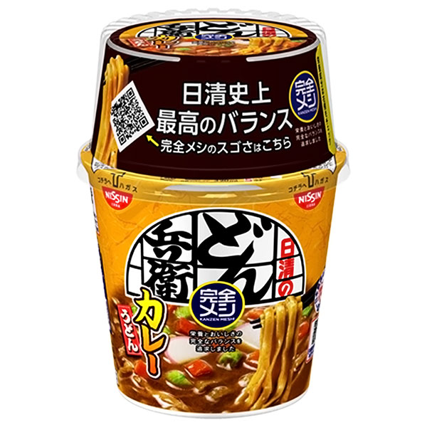 日清食品 完全メシ 日清のどん兵衛 カレーうどん 112g×6個入×(2ケース)