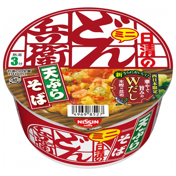 日清食品 日清のどん兵衛 天ぷらそばミニ [西] 46g×24(12×2)個入