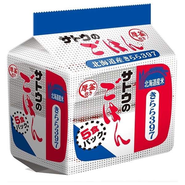 サトウ食品 サトウのごはん 北海道産きらら397 5食パック (200g×5食)×8個入×(2ケース)