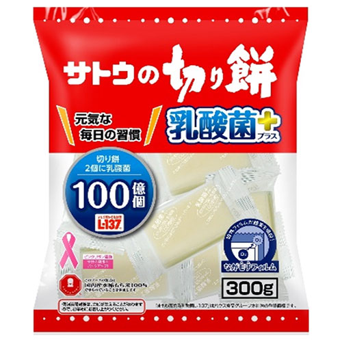 サトウ食品 サトウの切り餅 乳酸菌プラス 300g×12袋入