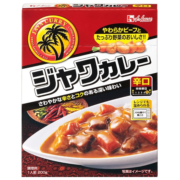 ハウス食品 レトルトジャワカレー 辛口 200g×30個入