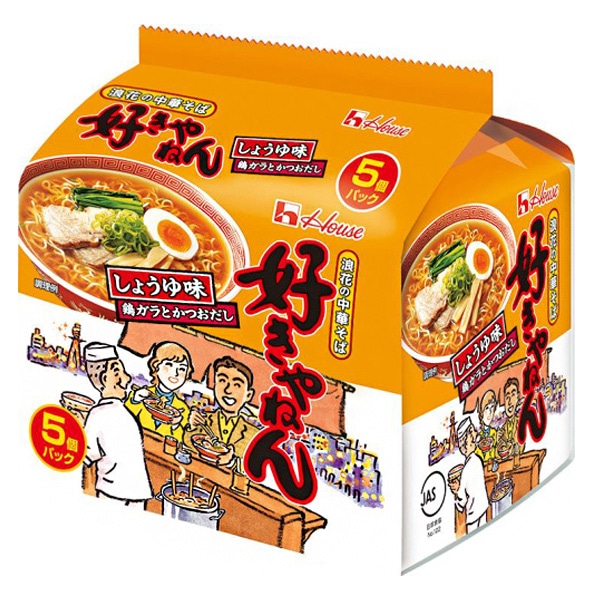 ハウス食品 浪花の中華そば 好きやねん(しょうゆ味) 5食パック×6個入