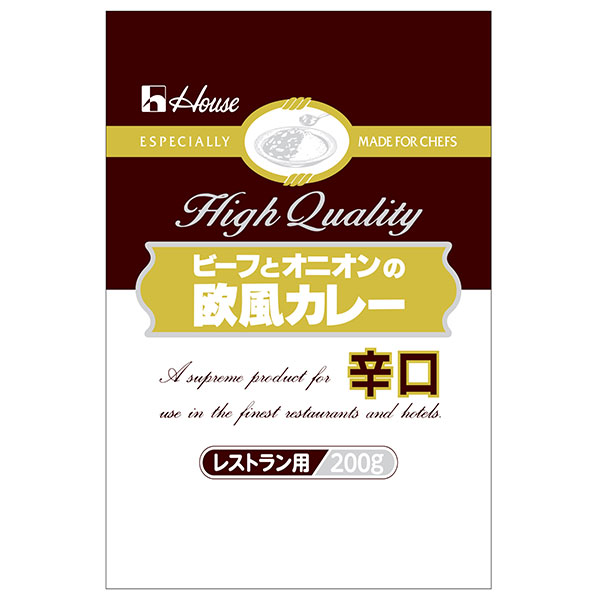 ハウス食品 ビーフとオニオンの欧風カレー 辛口 200g×30袋入