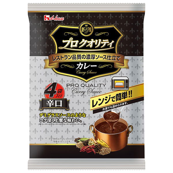 ハウス食品 プロ クオリティ カレー 4袋入り 辛口 680g(170g×4袋)×6個入×(2ケース)