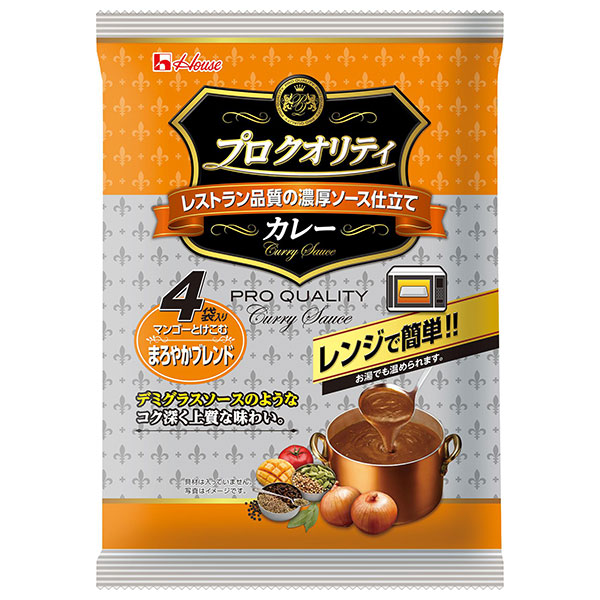 ハウス食品 プロ クオリティ カレー 4袋入り まろやかブレンド 680g(170g×4袋)×6個入