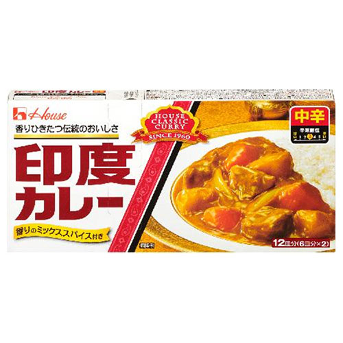 ハウス食品 印度カレー 中辛 230g×10個入