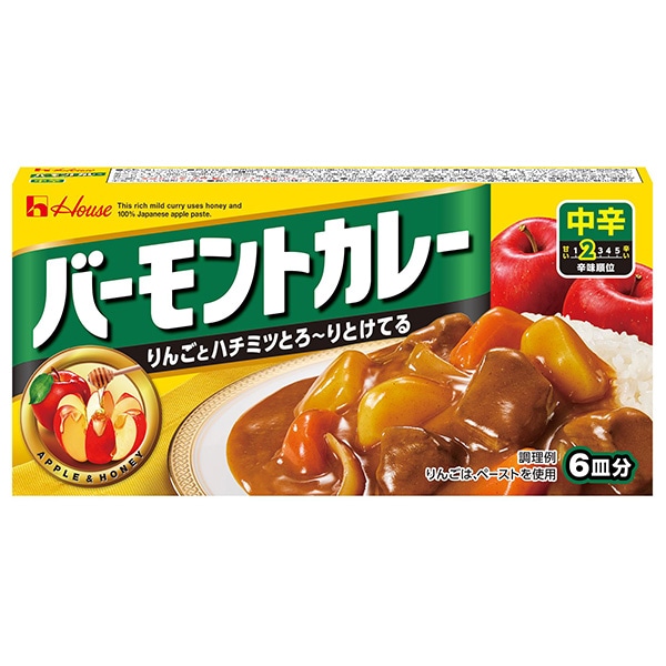 ハウス食品 バーモントカレー 中辛 115g×10個入×(2ケース)