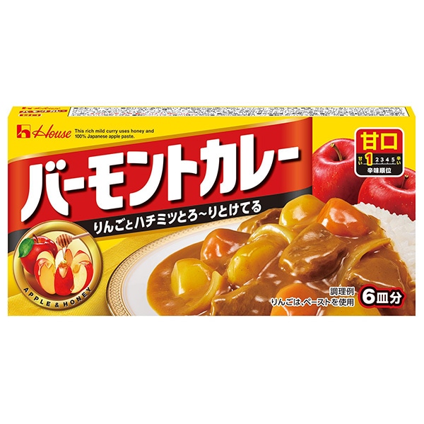 ハウス食品 バーモントカレー 甘口 115g×10個入×(2ケース)