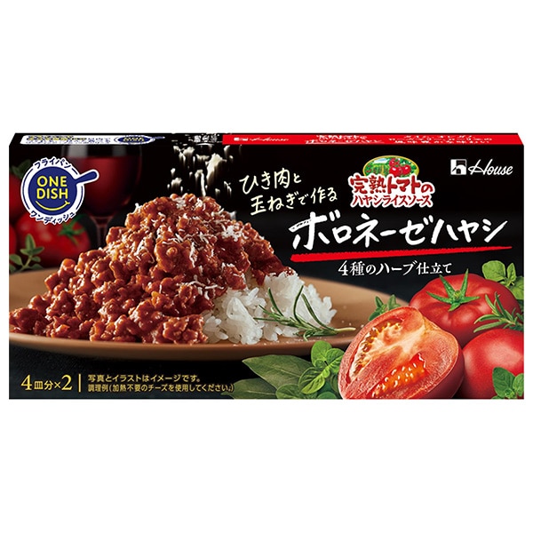 ハウス食品 完熟トマトのハヤシライスソース ボロネーゼハヤシ 140g×10個入