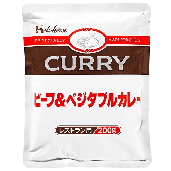 ハウス食品 ビーフ&ベジタブルカレー 200g×30袋入