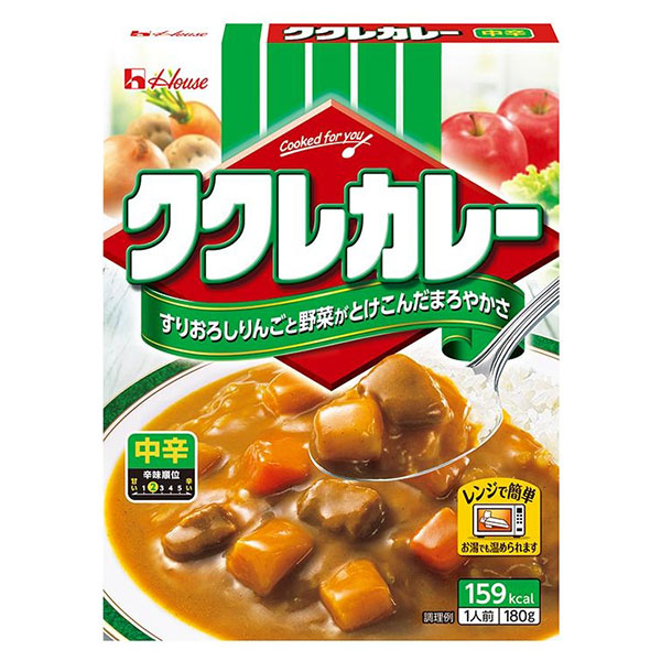 ハウス食品 ククレカレー 中辛 180g×30個入×(2ケース)