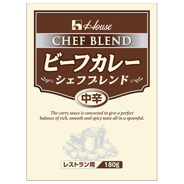 ハウス食品 ビーフカレー シェフブレンド 中辛 180g×30袋入
