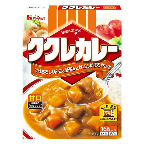 ハウス食品 ククレカレー 甘口 180g×30個入