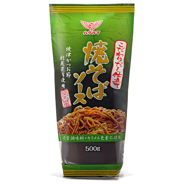 ハグルマ こだわりだし仕立て 焼そばソース 関西風 500g×12本入