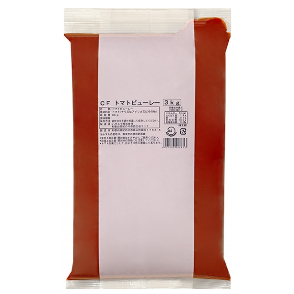 ハグルマ JAS CFトマトピューレ ピローパック 3kg×4袋入