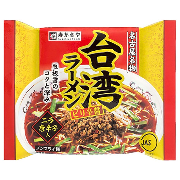 寿がきや 台湾ラーメン ピリ辛醤 110g×12袋入×(2ケース)