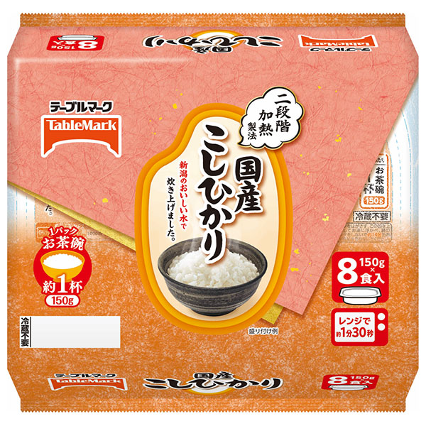 テーブルマーク 国産こしひかり 8食 (150g×8食)×4個入