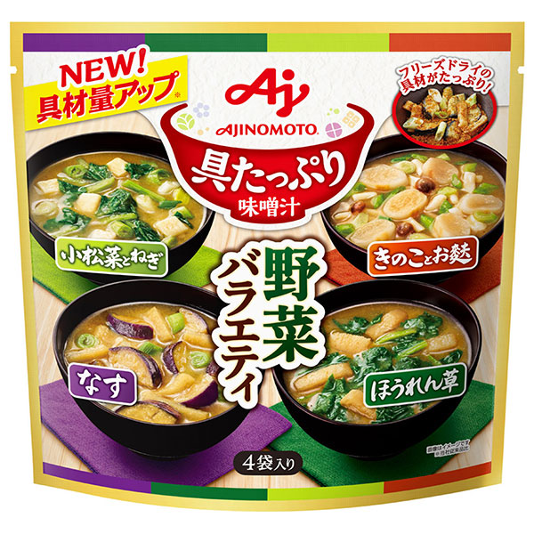 味の素 具たっぷり味噌汁 野菜バラエティ 4袋入 54.2g×6袋入