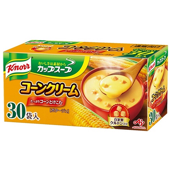 味の素 クノール カップスープ コーンクリーム (18.6g×30袋)×1箱入×(2ケース)