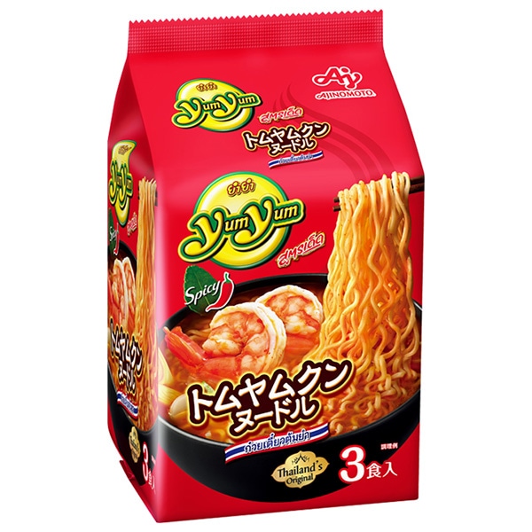 味の素 YumYum トムヤムクンヌードル 3食パック×9袋入