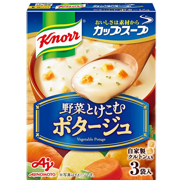 味の素 クノール カップスープ ポタージュ (16.5g×3袋)×10箱入×(2ケース)