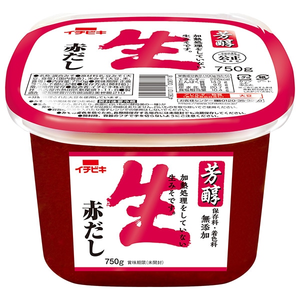 イチビキ 芳醇生赤だし 750g×6個入×(2ケース)